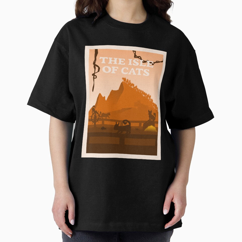 The Isle of Cats (Orange) - Board Games - Minimalist Travel Poster Style - Board Game Art by MeepleDesign