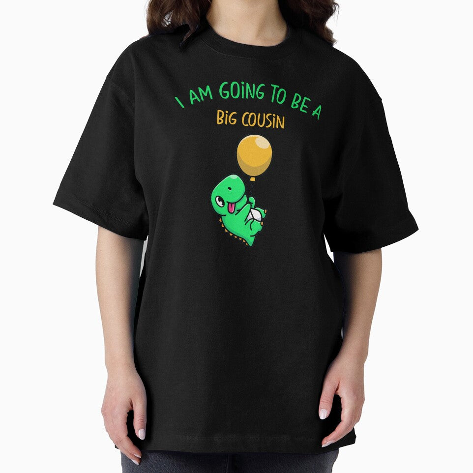 Promoted To Big Cousin Again Shirt, Dinosaur Big Cousin 2023 by Jadir