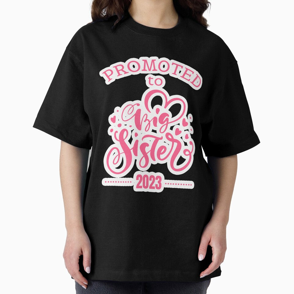 Promoted to big sister 2023 hearts and white outline by Lady-Frost