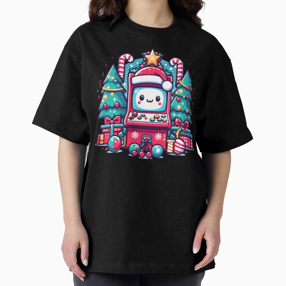 Festive Kawaii Christmas Arcade Machine Design. by The-T-In-Retro