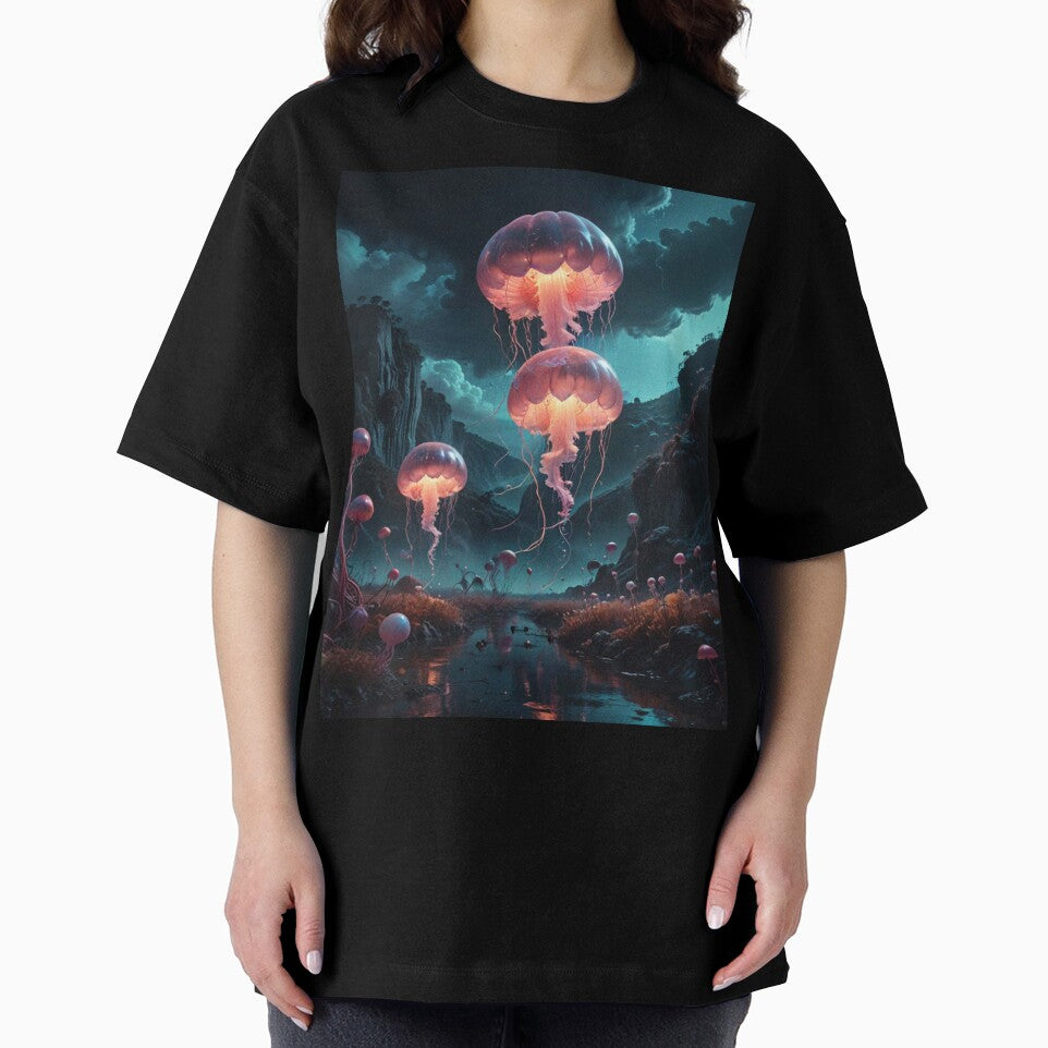 Cosmic Wildlife Dreams – Celestial Jellyfish Glow by Shouganai-Mind