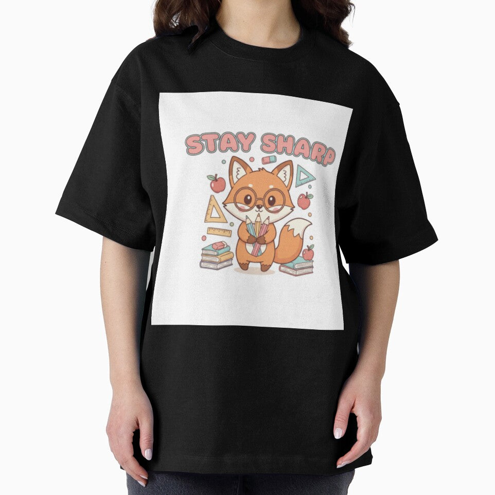 Stay Sharp – Cute Fox Teacher Design | Funny Classroom Gift for Educators by ArtiVibeAura