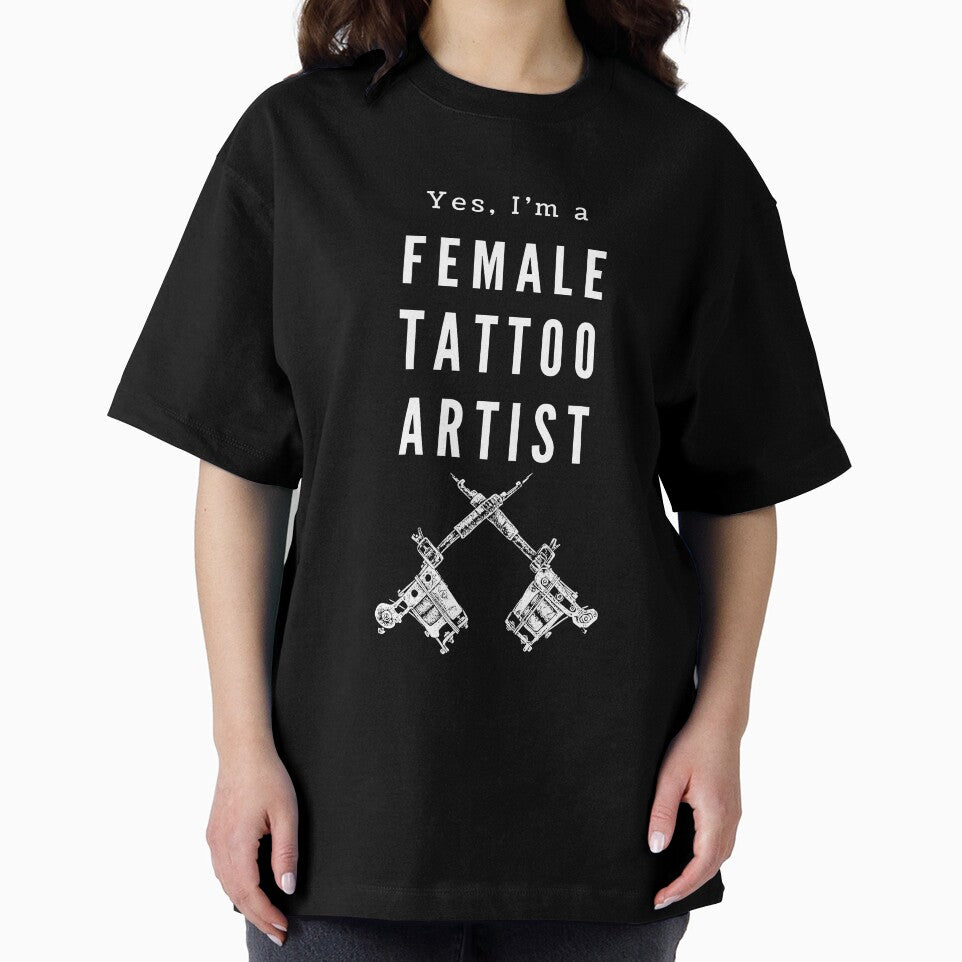 I’m a female tattoo artist - best female tattoo artist in town Tattooed junkie design gifts ink culture beards barber awesome super power tacos tequila by CJCTEES