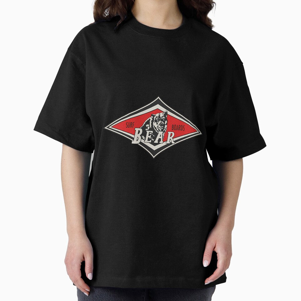 Vintage Surfing Bear Big Wednesday Cult Surfboard Red Surf Logo Diamond Retro by WendyMoore118