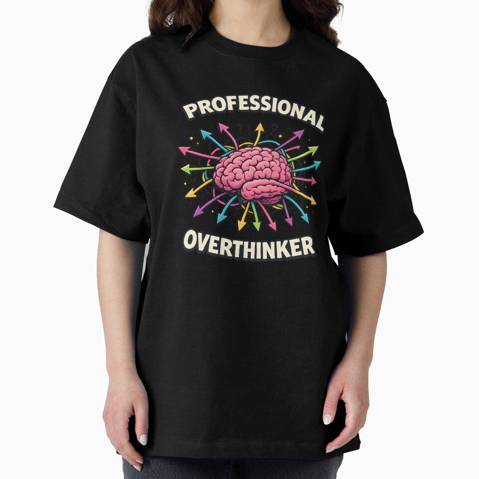 Professional Overthinker – Colorful Brain & Chaos Mind Design by blankTeeShirt