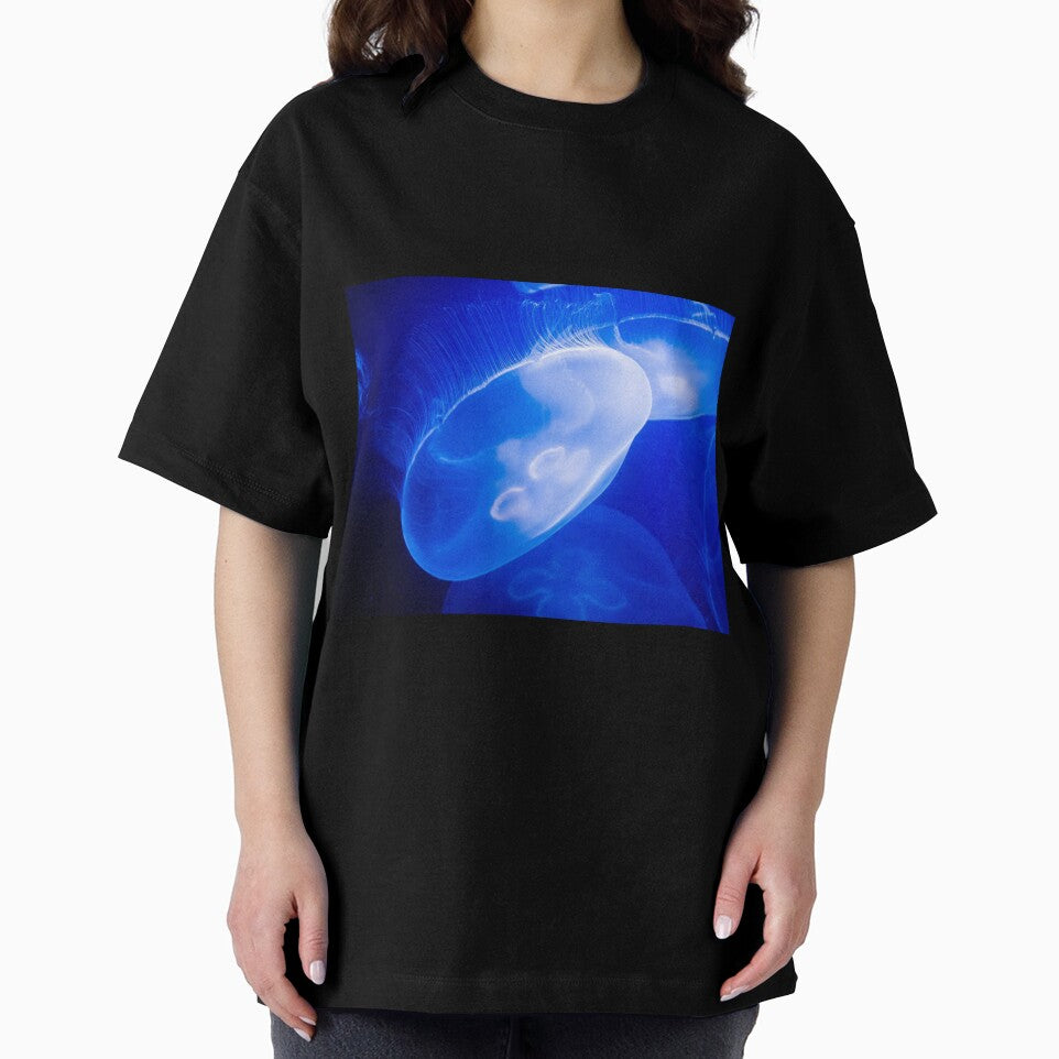glowing jellyfish in the deep ocean by SherriMans