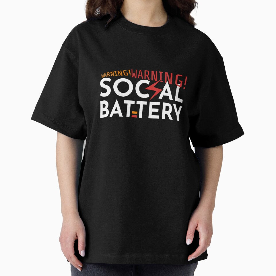 Low Social Battery Warning Funny Introvert Quote by faridilham