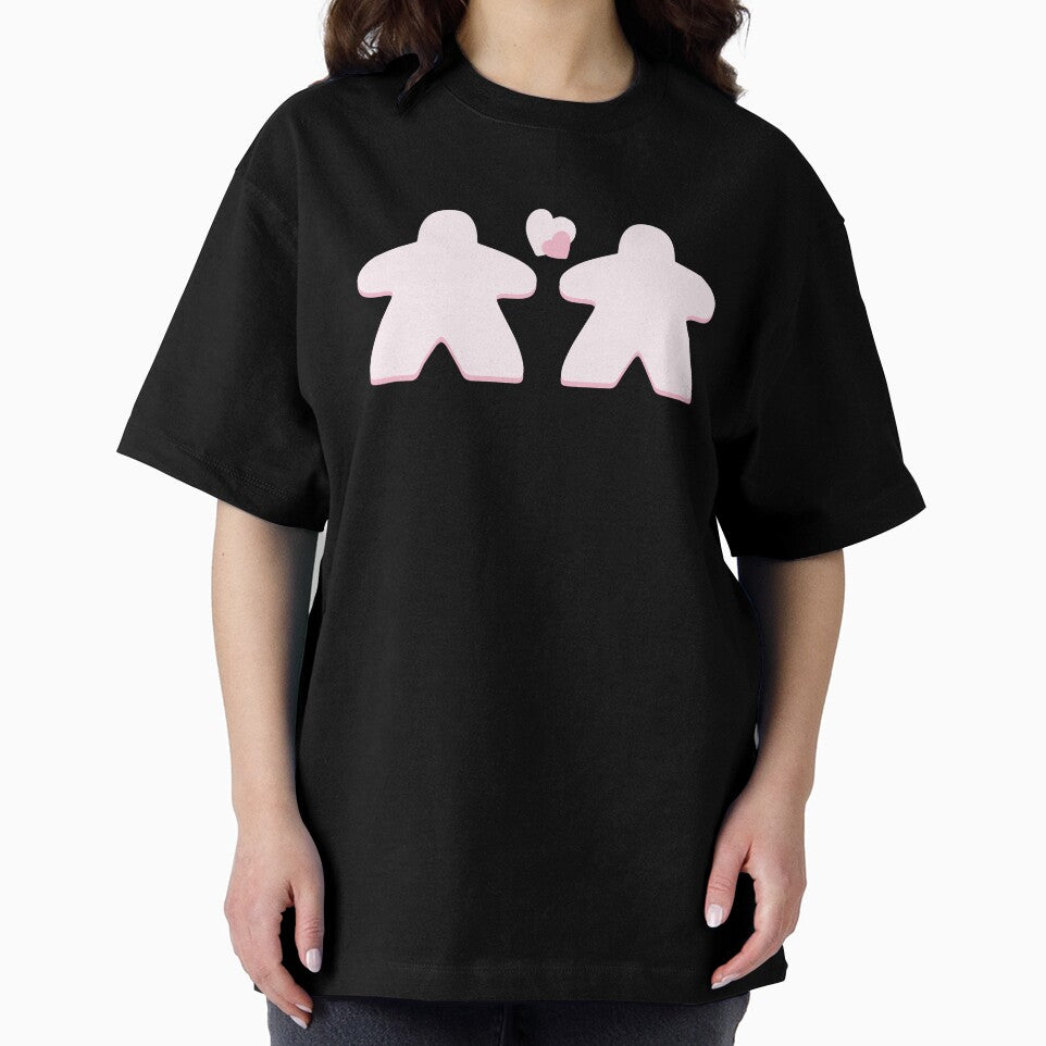Pink Heart Board Game Meeple Love Valentine Pattern by BeamGeeks