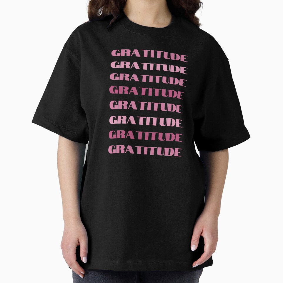 Gratitude Pink Repeating Gradient Word by NinniSilver