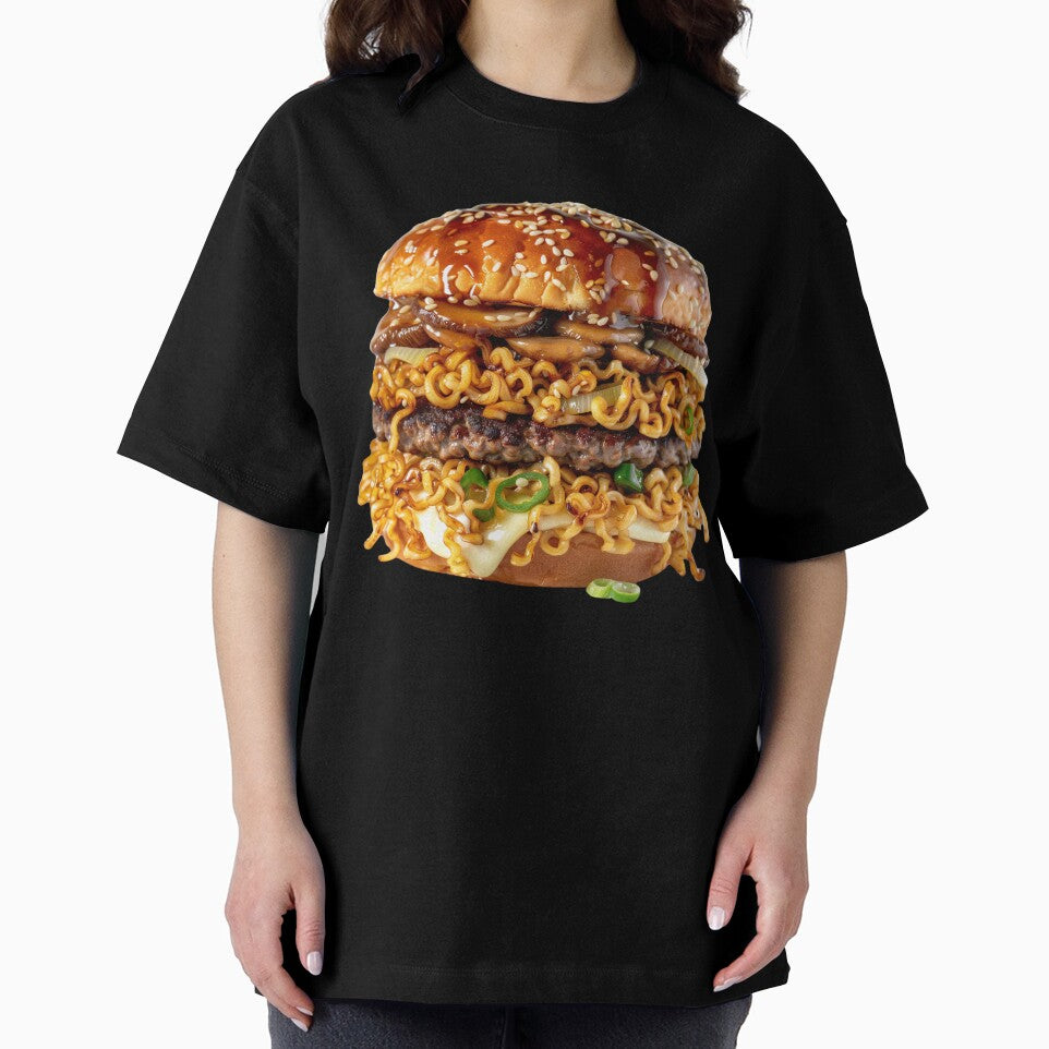 Spicy Ramen Bacon Burger - Banging Burger Series by Swayzdesigns