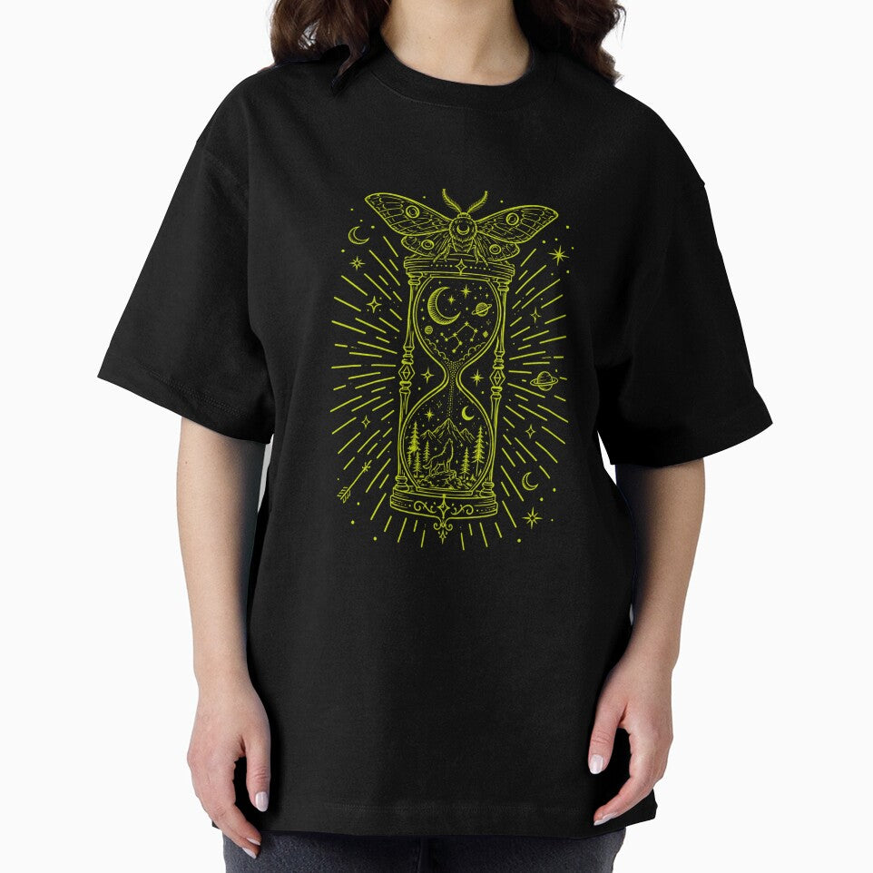 Death's Head Moth Hourglass Celestial Wolf Howling Moon Occult by bosamji