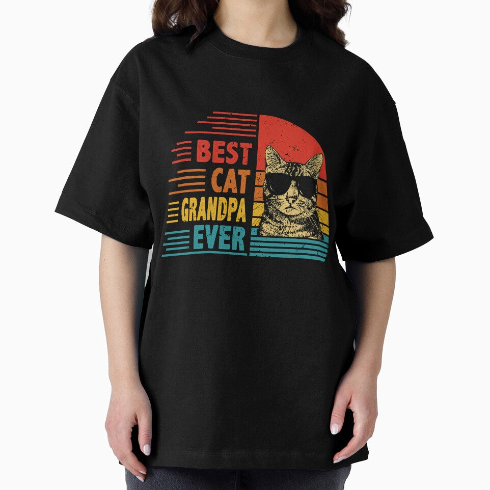 Vintage Retro Best Cat Grandpa Ever Funny Cat Lover Father's Day Gift by EdwinaEmmanoiCo