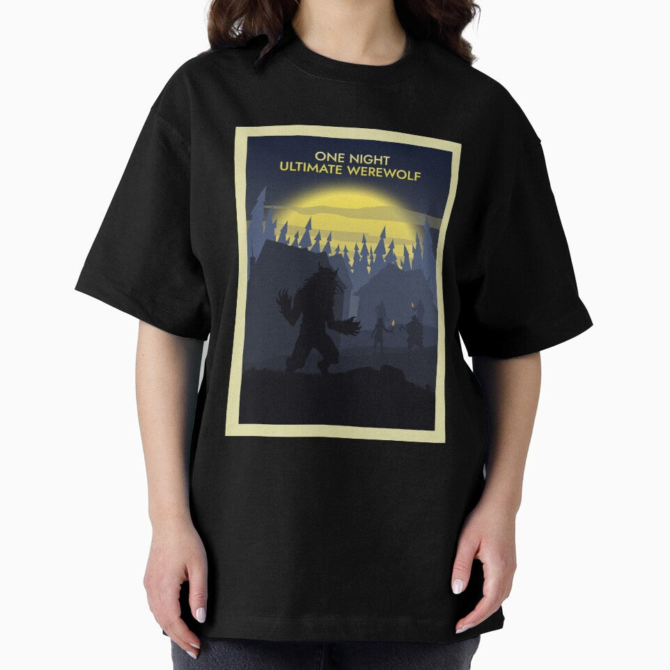 One Night Ultimate Werewolf - Board Game - Minimalist Travel Poster Style - Board Games Art by MeepleDesign