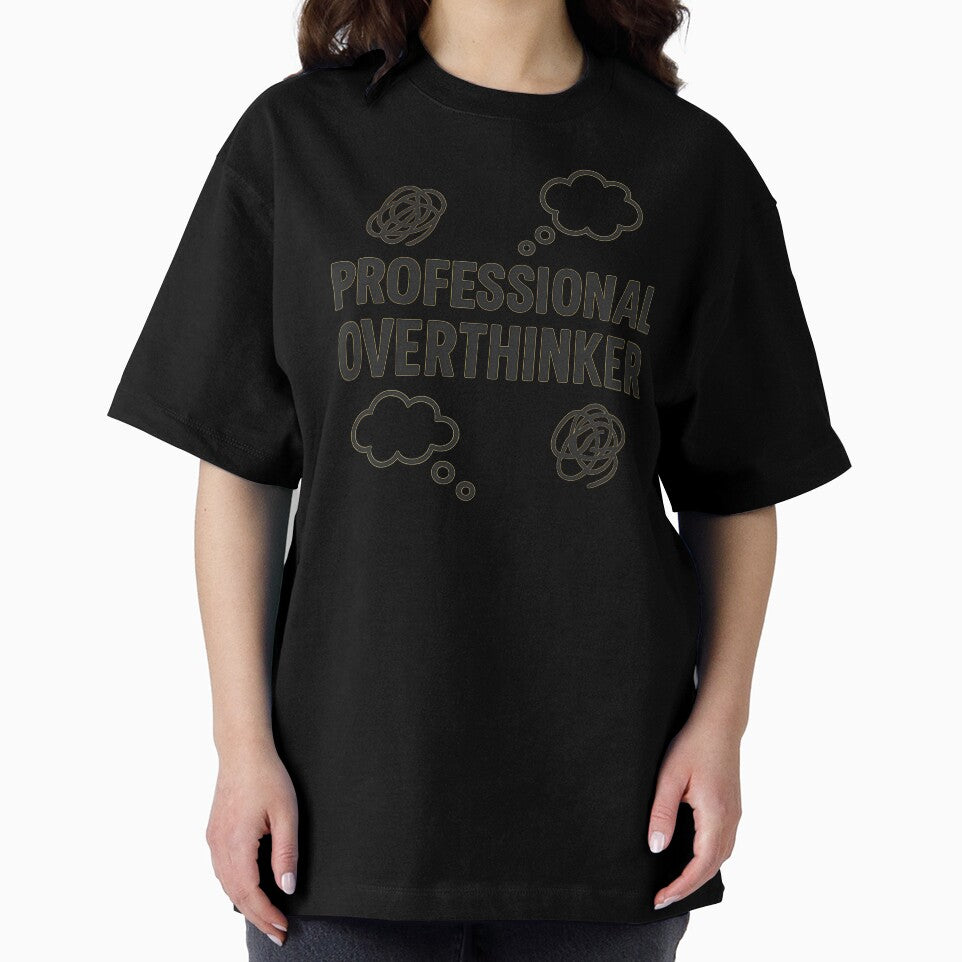 Professional Overthinker – Funny Doodle Typography by WojcikDesigners