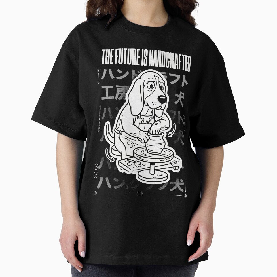 The Future Is Handcrafted Beagle Pottery by Flying Doggo