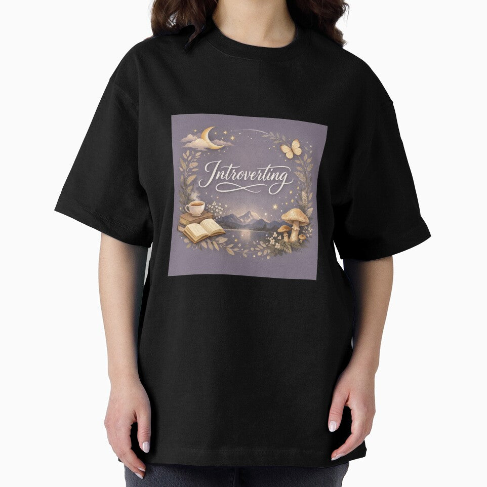 Introverting Aesthetic Moonlight Pretty Design – Cozy Introvert Art Print by Sanika arts