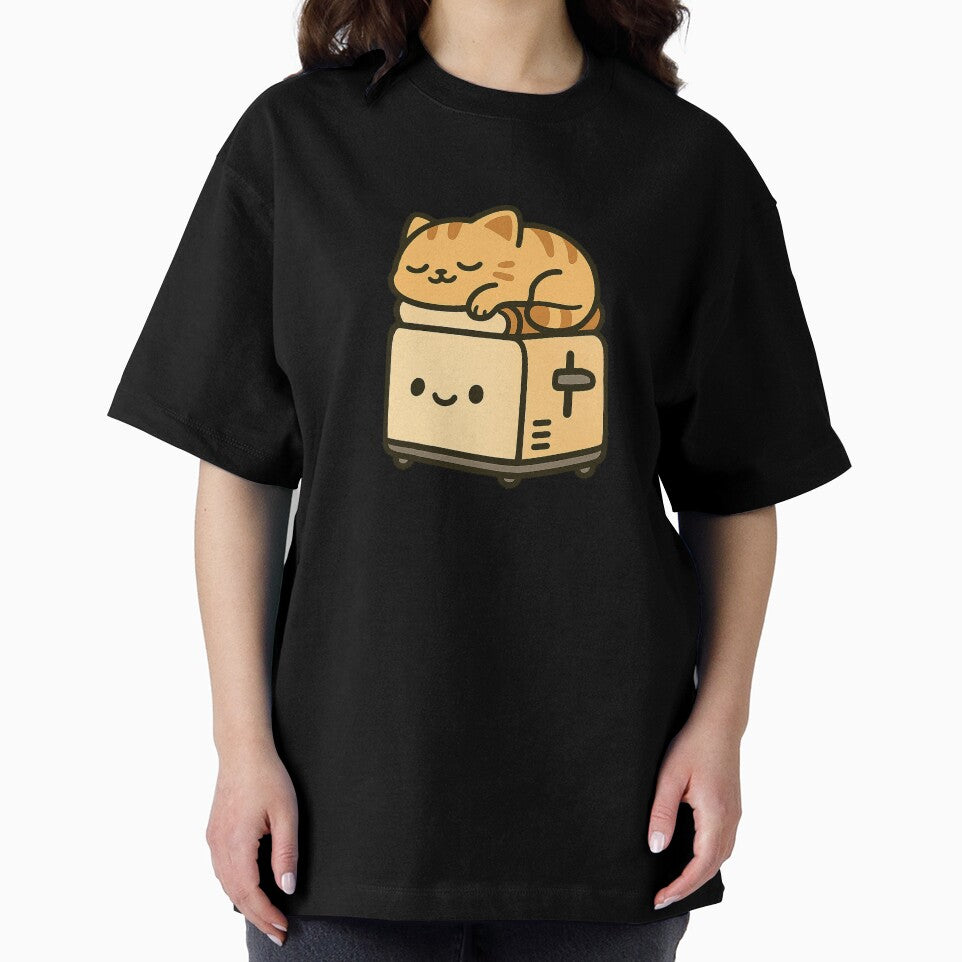 Toaster Loaf Cat – Kawaii Funny Nap Sticker by Tripconic