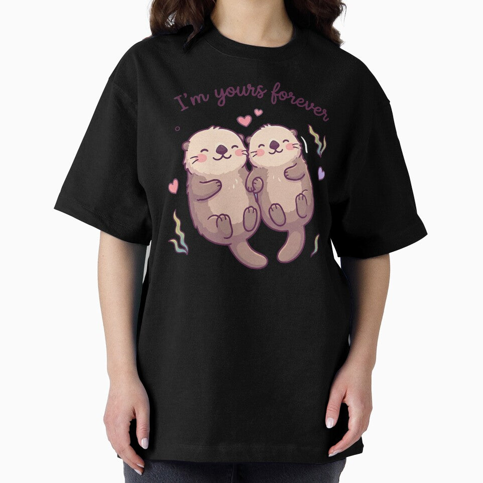 Cute Otter Couple in Love – Valentine’s Romantic Gift Design by Nice Vibes Prints