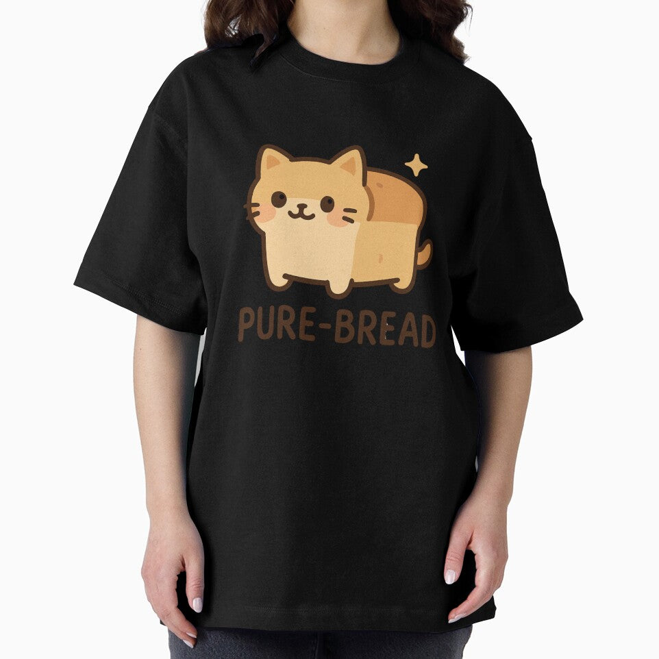 Pure-Bread Cat Loaf Cartoon – Cute Kawaii Cat Pun by OikieToikie
