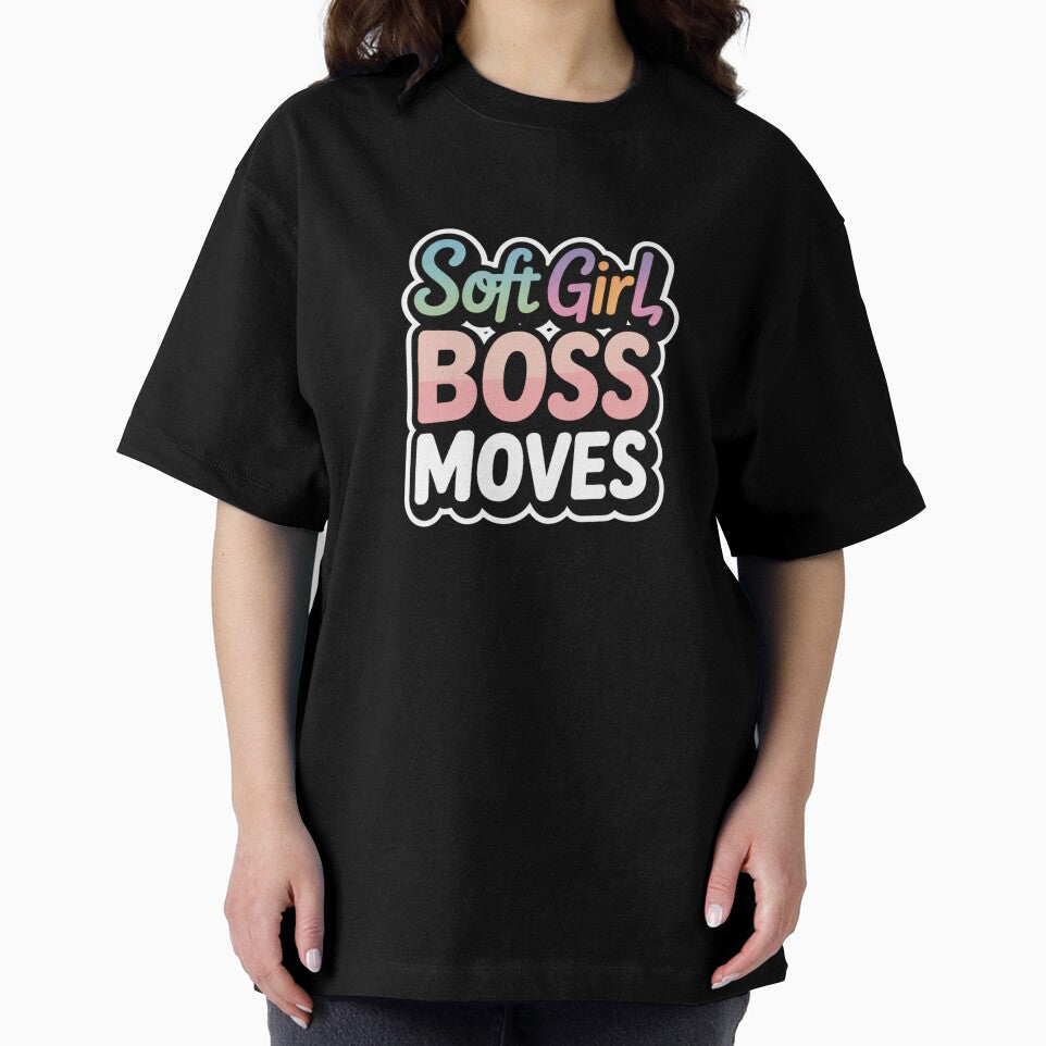 Soft Girl Boss Moves . Aesthetic Feminine Empowerment Typography Design by Aarvya Fashion Club ( A.F.C )