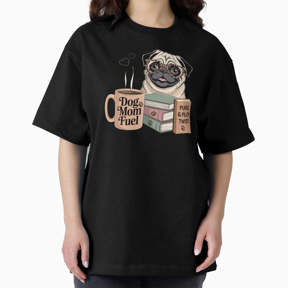 Pug Dog Life and Plot Twist Dog Mom Fuel Coffee Book Lover Gift by Cute & Sassy Custom Gifting Boutiques
