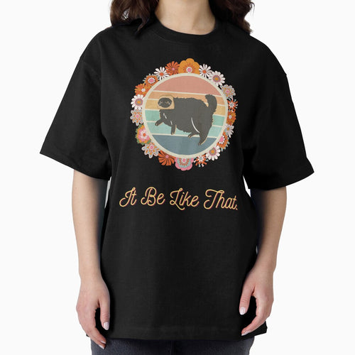 "It Be Like That"" - Bread Head Cat with Retro Vintage Sunset Hippie Flowers by RisenAgain - Quantum BrainGlitch | Designs