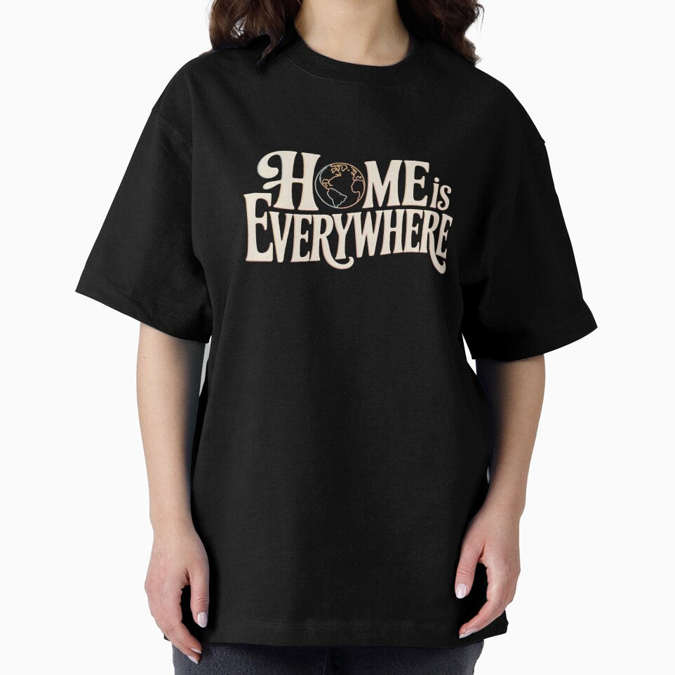 Home Is Everywhere – Global Nomad Quote Art by 404wearpl
