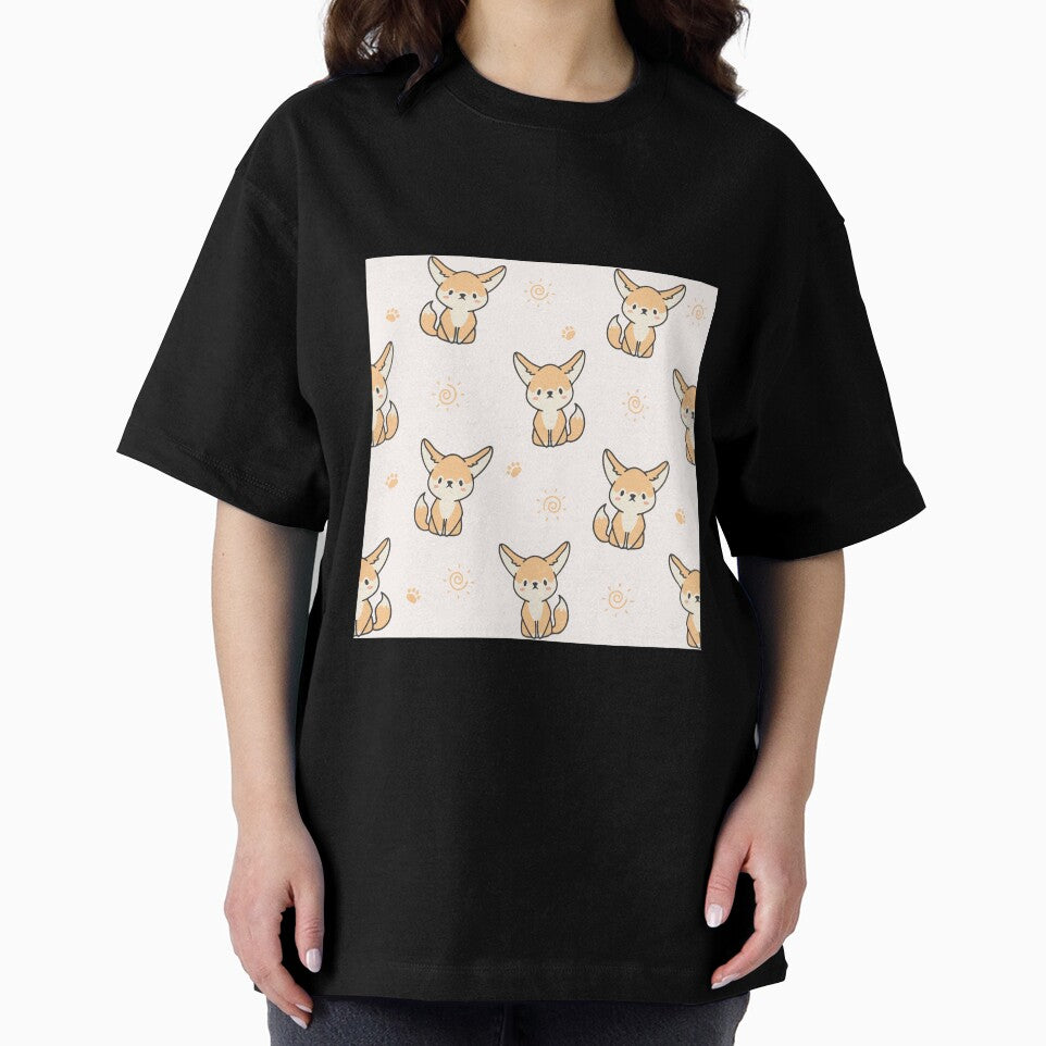 cute fennec fox pattern funny gifts for fox lovers by HichamMissiame