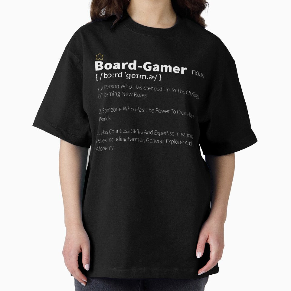 Board Gamer Definition - Board Game Inspired Graphic - Tabletop Gaming  - BGG by MeepleDesign