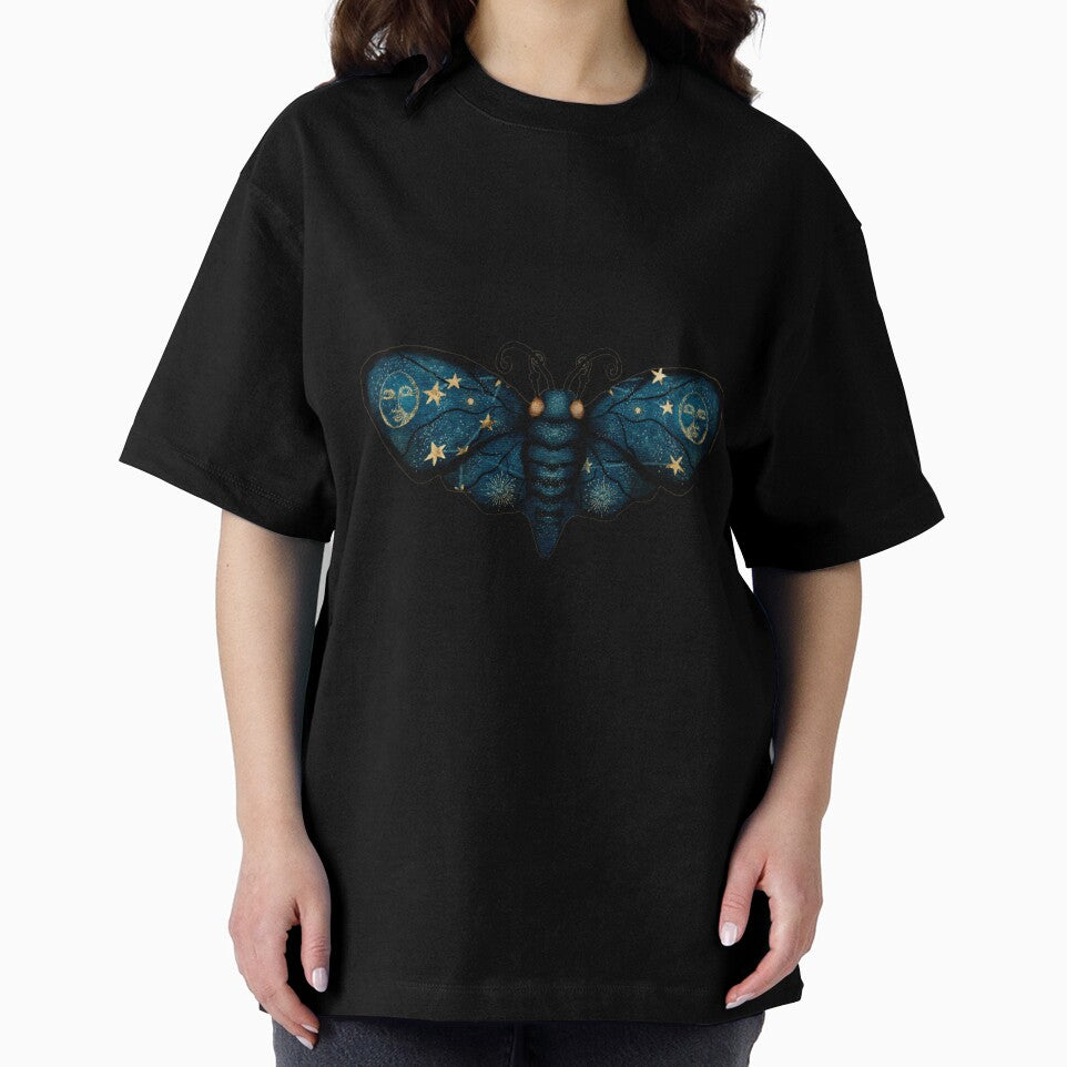 Celestial Butterfly Gold Moon Stars and Sun by Monica Laipple