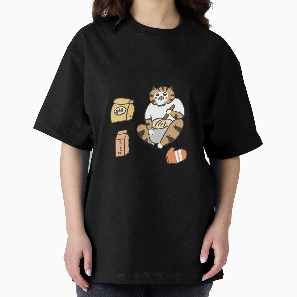 funny cat and bread,cat drawing by LittleAdong