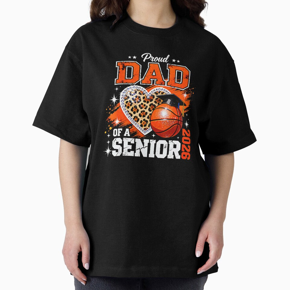 Proud Basketball Dad Celebrating a Senior Class of 2026 with Leopard Style by allistermariam