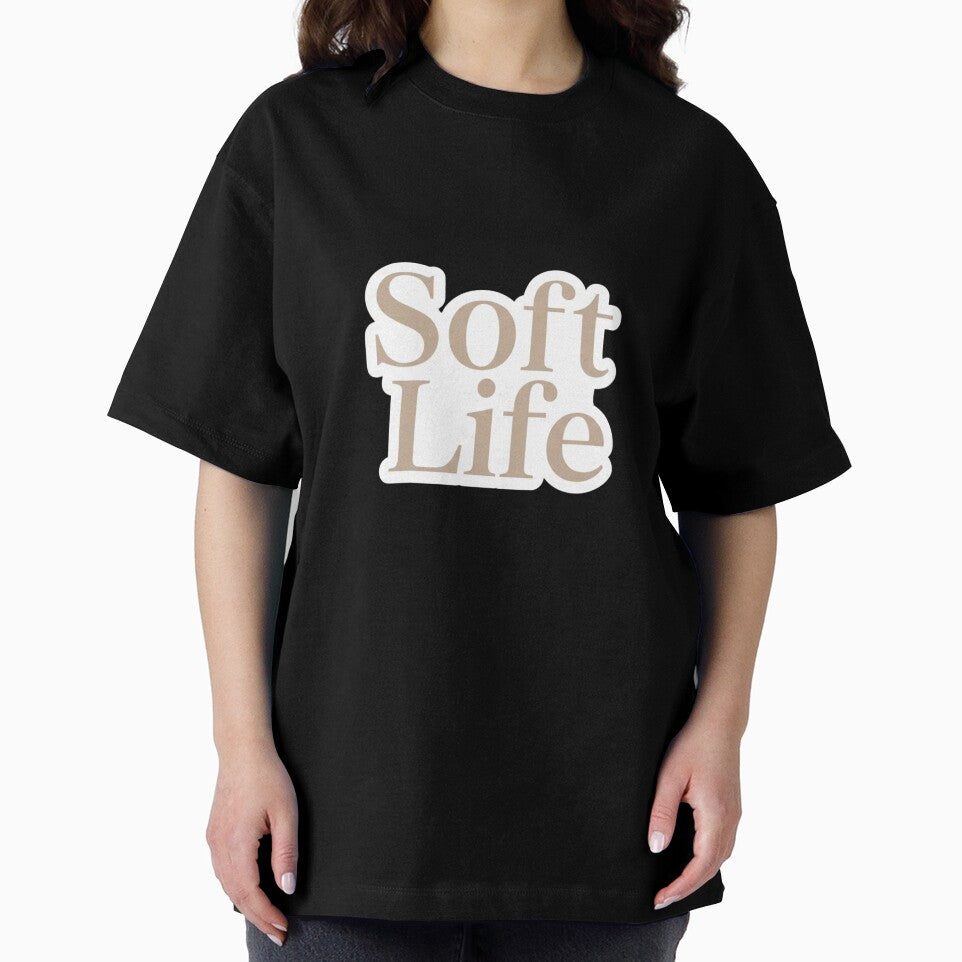 Soft Life Aesthetic Sticker | Luxury Minimal Feminine Typography Decal by pixelandpalette