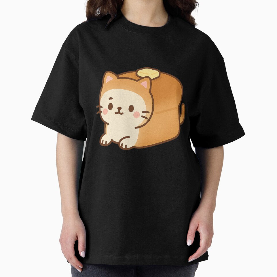 Toasted Loaf Cat – Kawaii Chubby Cat with Butter Sticker by Tripconic