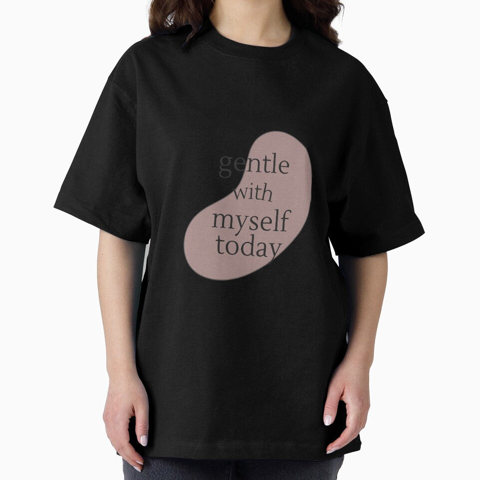 Gentle With Myself Today – Self Care Affirmation Typography Design by CosmicQuietStudio