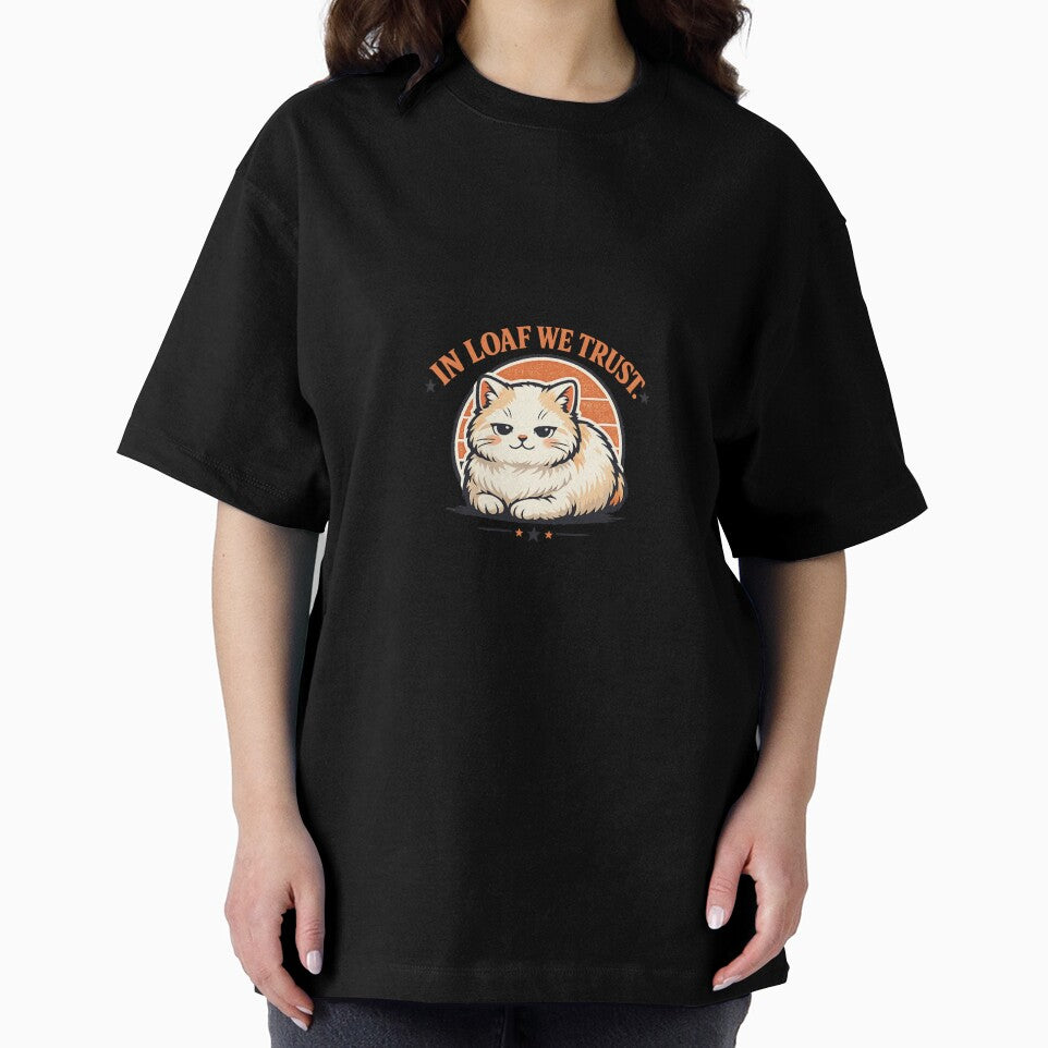 In Loaf We Trust – Funny Cat Loaf Meme Retro T-Shirt by Cozy Cat Collective
