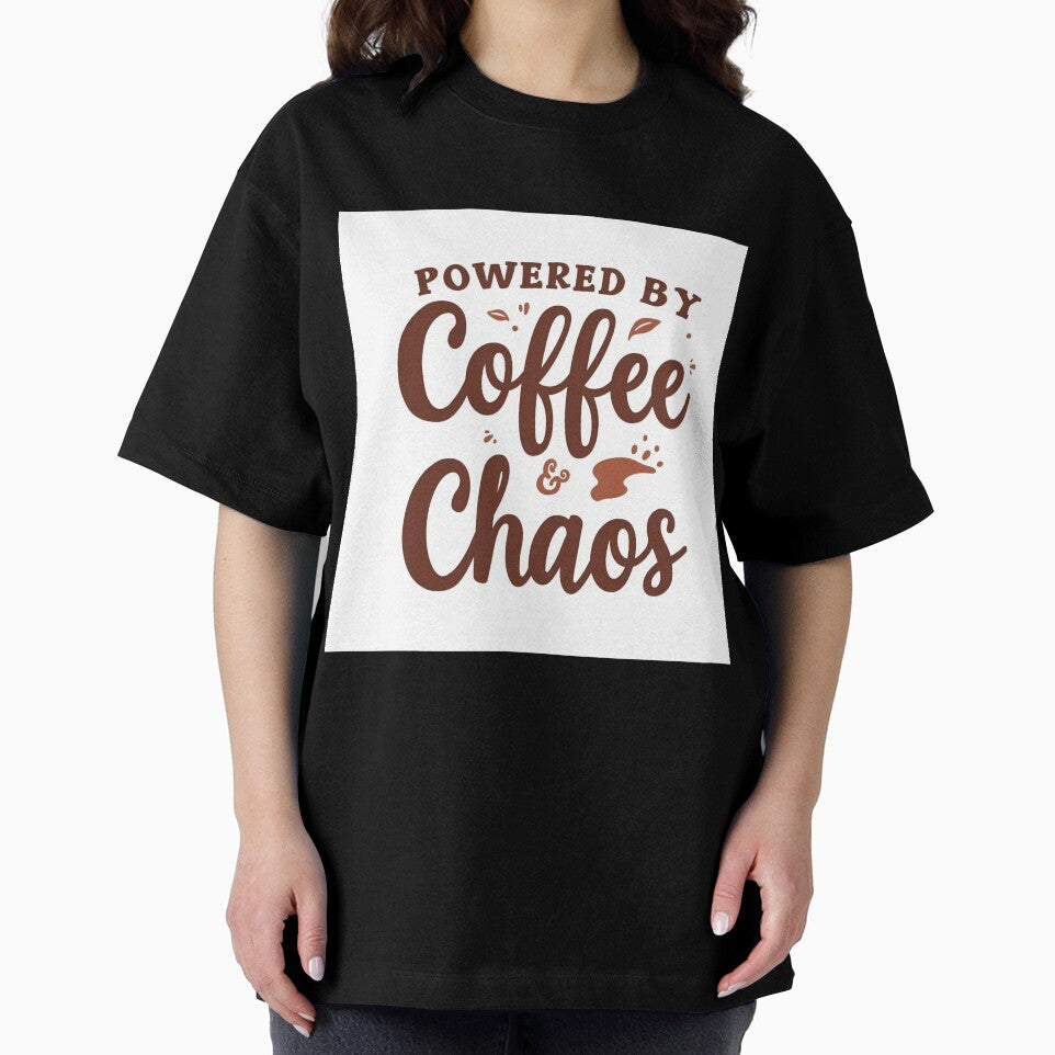 Powered by Coffee and Chaos | Funny Coffee Design | Mom Life Gift by The Print Hub