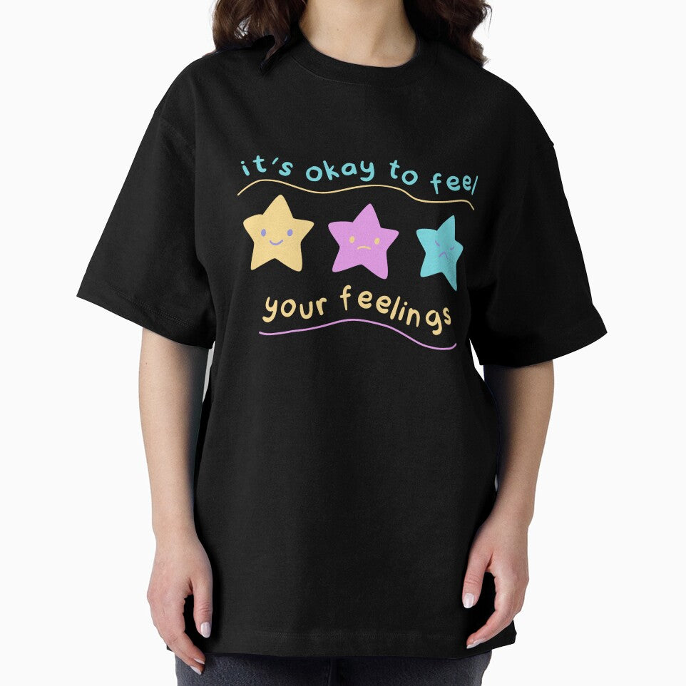 It's Okay To Feel Your Feelings - Minimalist Mental Health Quote by Dharaamagnetiix