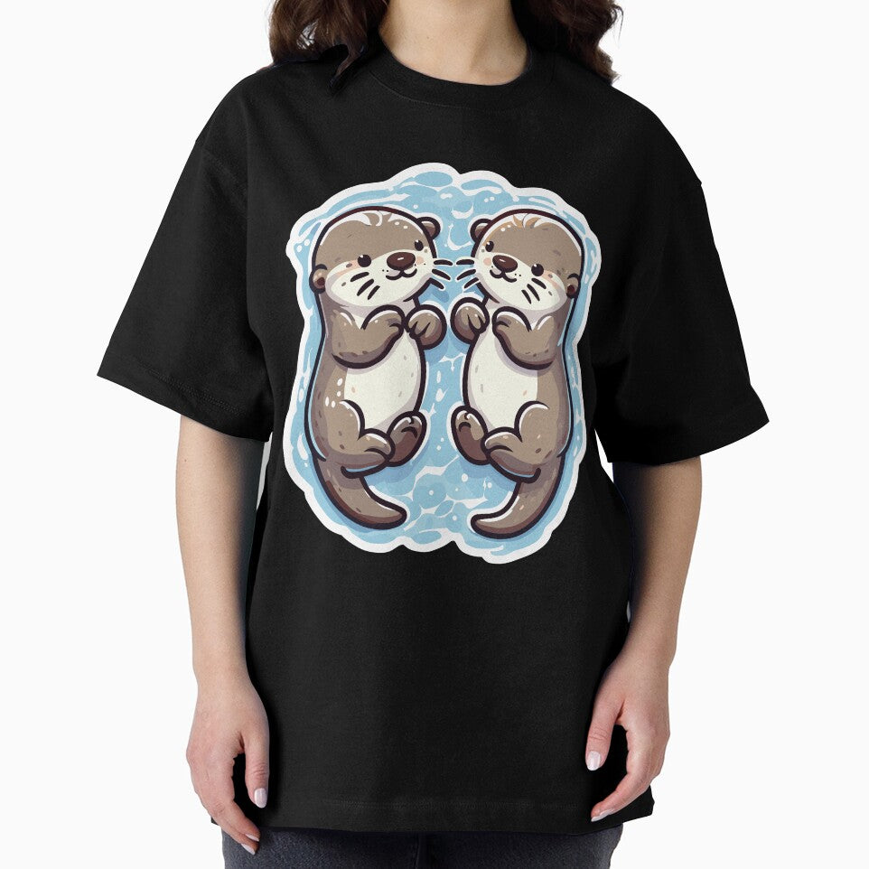Kawaii Otter couple by PrintSoulDesign