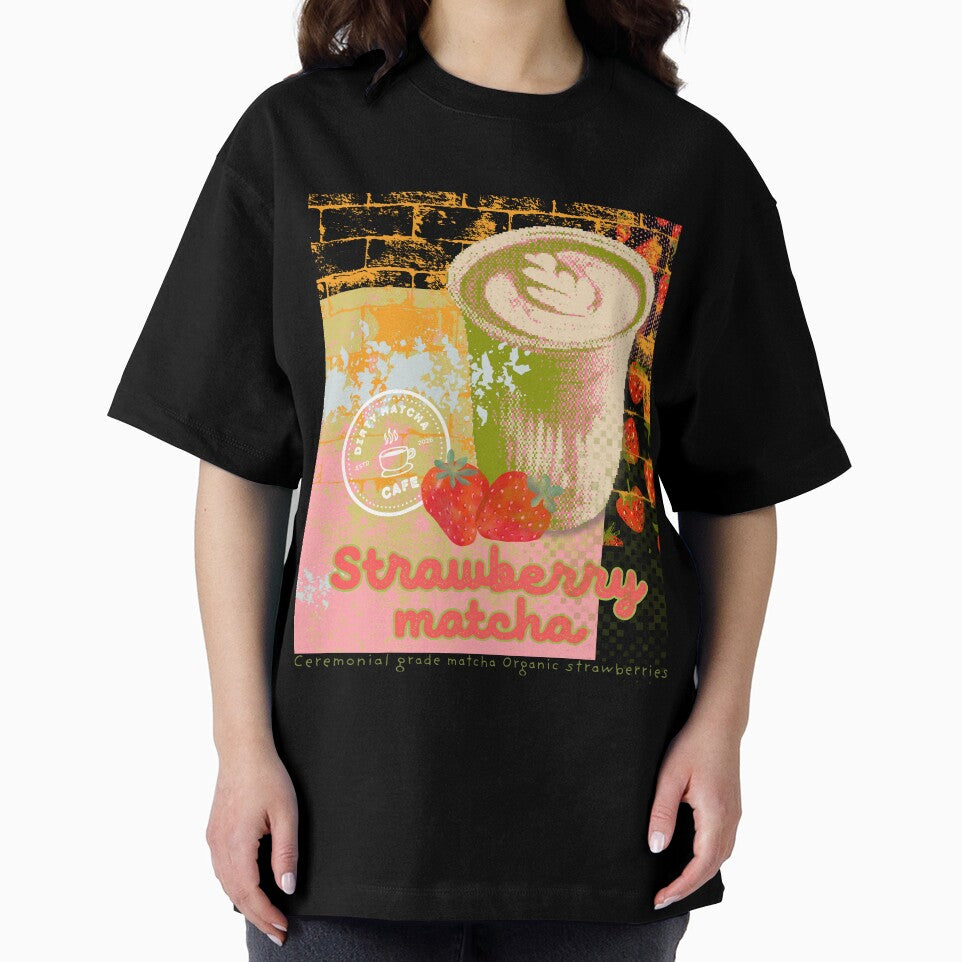 Strawberry matcha from Dirty Matcha Cafe by InkRiot Studios