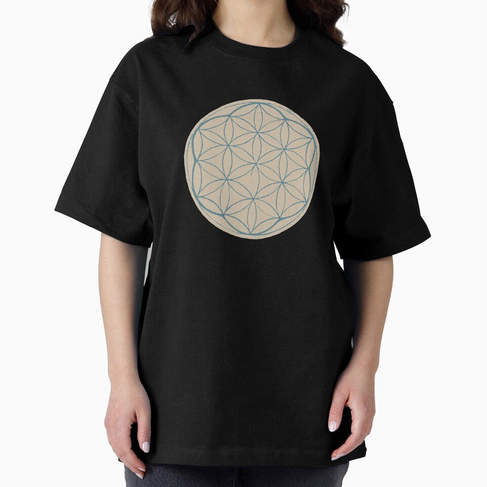 Flower of Life Linocut - Dove + Peacock by Irene Estelle