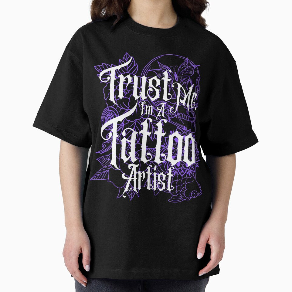Trust Me, I'm A Tattoo Artist - purple by electriclinda