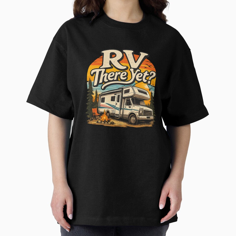 RV There Yet Funny Camping Retro Vintage Design by KBTshirts