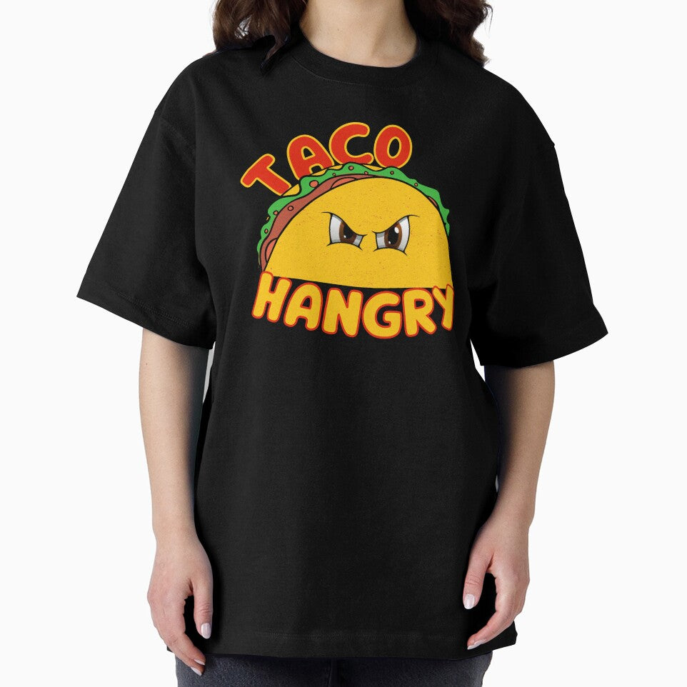 Taco Hangry, Funny Angry Eyes Taco by theflandonian
