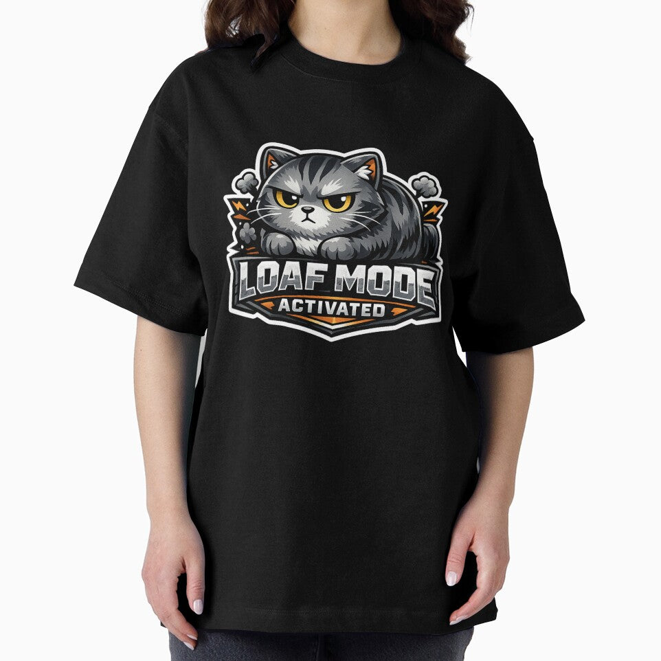 Grumpy Cat Loaf Mode Activated - Funny Gamer Cat Sticker & Apparel by Edge Case Studio
