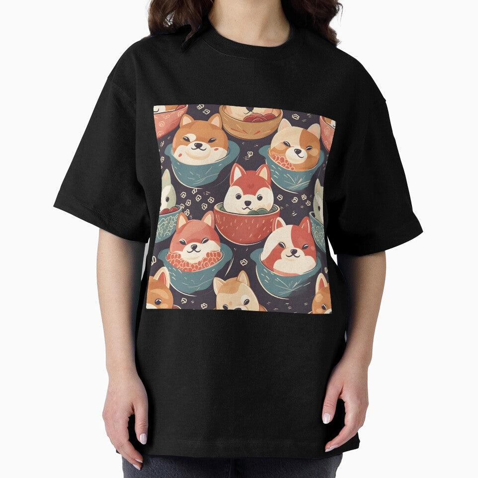 Awesome Shiba Inu Ramen Soup Pattern by FuschDesigns