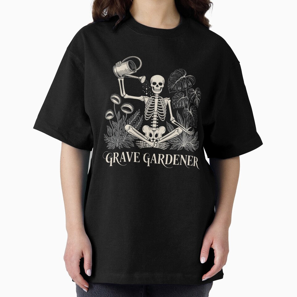Vintage Skeleton Gardener - Spooky Aesthetic Plant Lover by Pukisdaizi