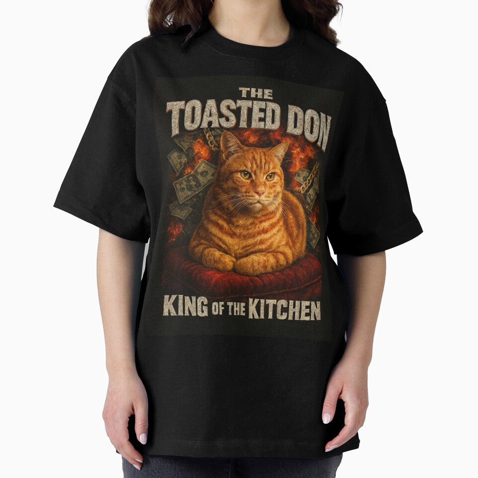 The Toasted Don Funny Orange Cat Loaf 90s Bootleg Tee by catastrocat