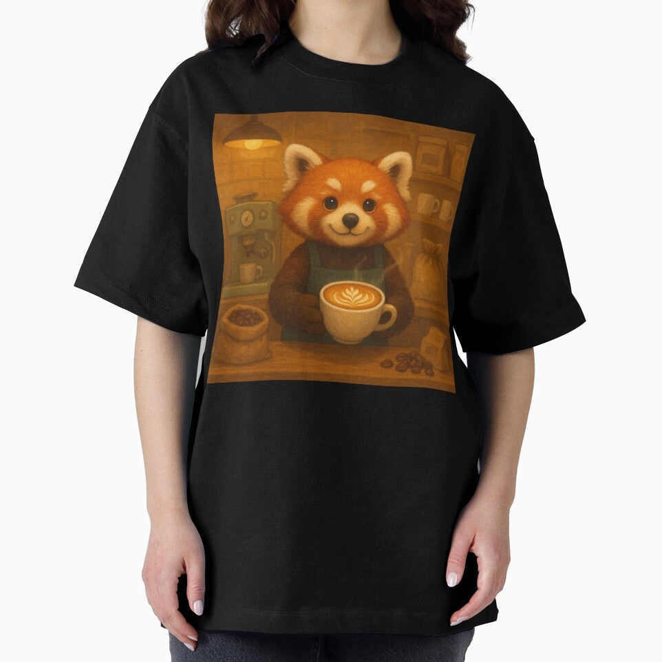 Red Panda Barista by MadeByACJ