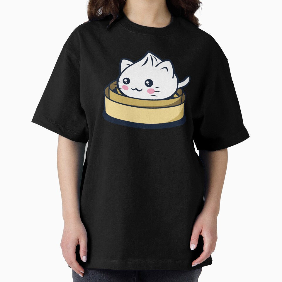 Cat Dumpling Cute Kawaii Cat Cute Asian Dimsum Food For Foodies by BoggsNicolasArt